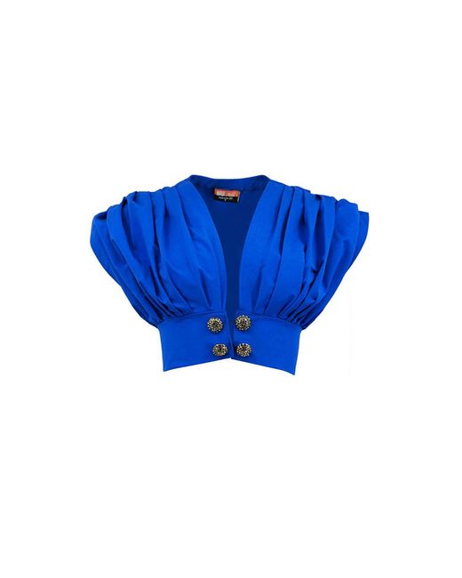 Maui X Lolita Blue Rosalie Ruched Bubble Top