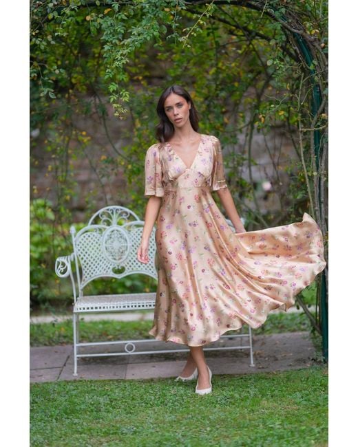 Sofia Tsereteli Pink Royal Sunset Evening Gown