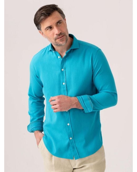 Koy Clothing Blue Kabisa Kikoy Shirt for men