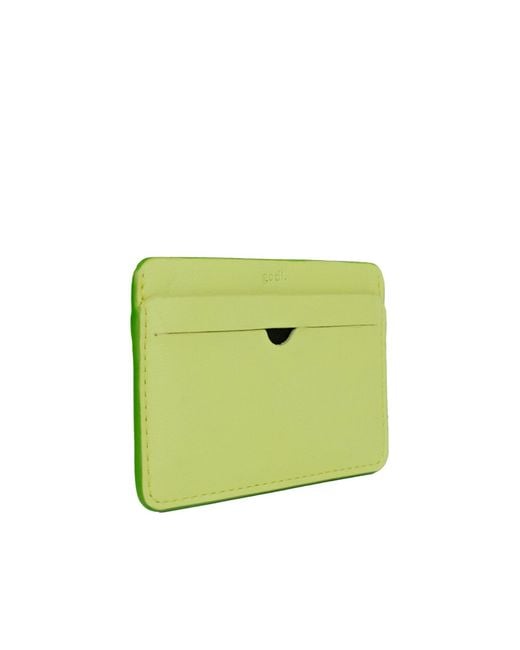 godi. Green Handmade Leather Cardholder