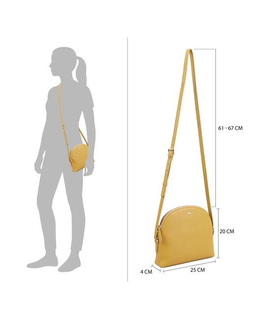 Paul Costelloe Yellow Healy Crossbody Bag