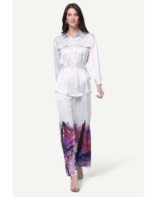 Zafur White Mayfair Trouser