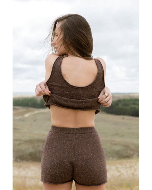 SALANIDA Brown Sabbia Shorts Chocolate