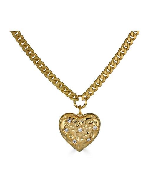 Loni Paul Jewelry Metallic Big Heart Necklace