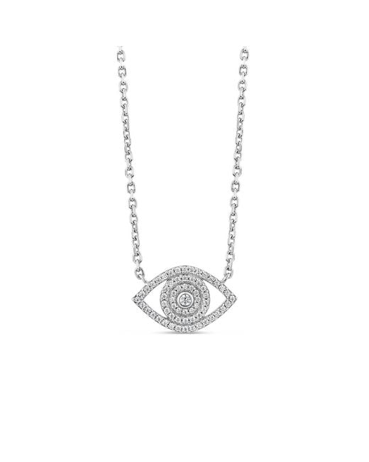 SALLY SKOUFIS White Protection Necklace With Made Cz Diamond Stimulant