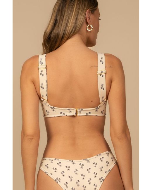 Montce Natural Cynthia Floral Hayden Bikini Top