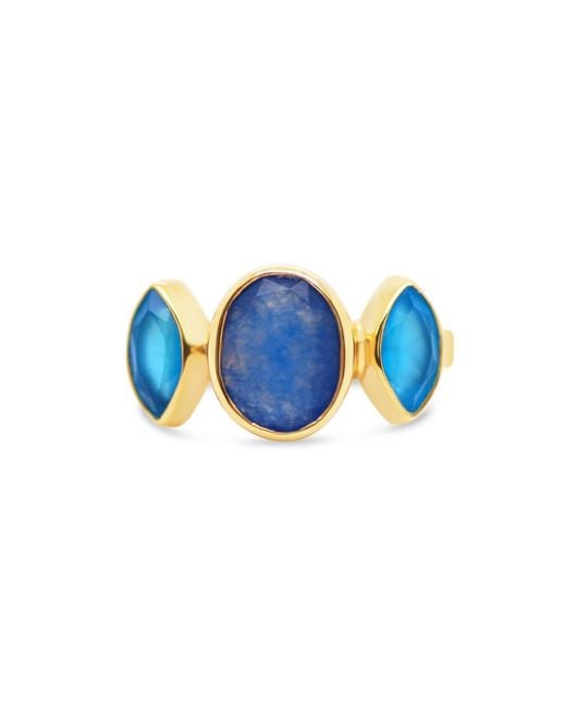 GEM BAZAAR Blue Eyes Ring