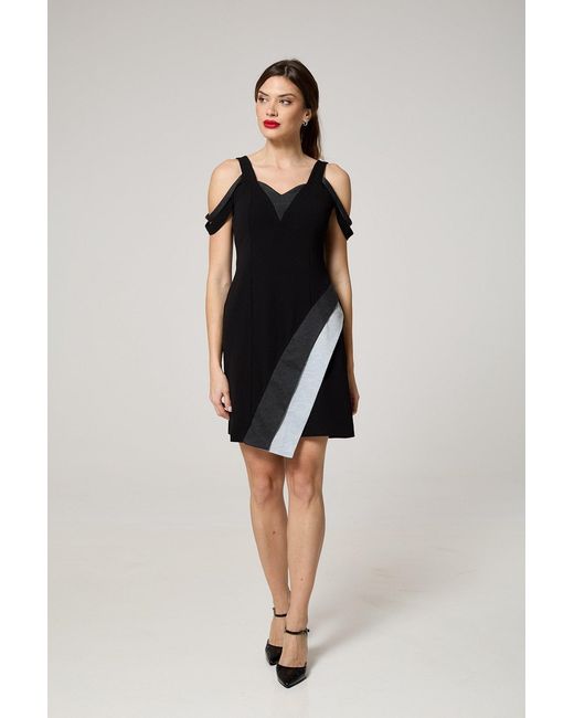 K-Win London Black Off-Shoulder Dress