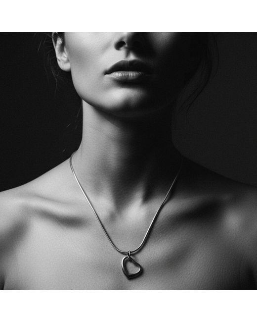 Tg-Jewellery by Tamara Gervasio Metallic Sterling Heart Snake Chain Necklace