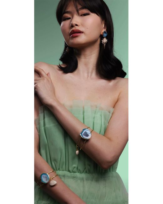 Magpie Rose Blue Lagoon Bangle