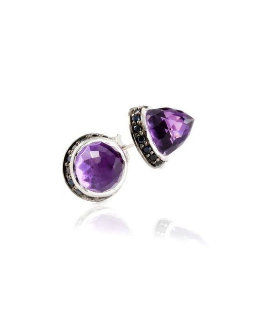 The Jewellery Store London Purple Istanbul Secret Amethyst And Spinel Studs