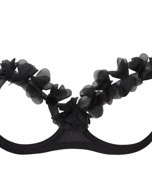 Belle -et-BonBon Black Fifi Petal Bralette