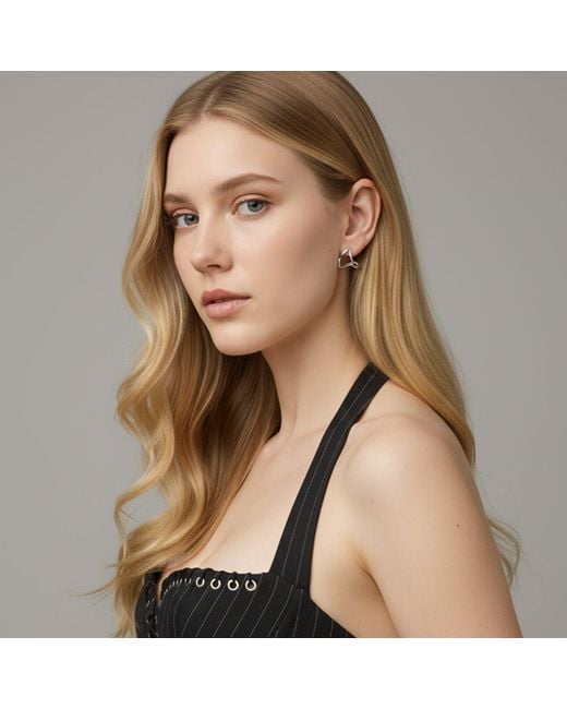 Jaredjamin Metallic Tabby Earrings
