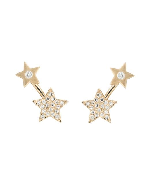 KAMARIA Metallic Double Star Diamond Studs