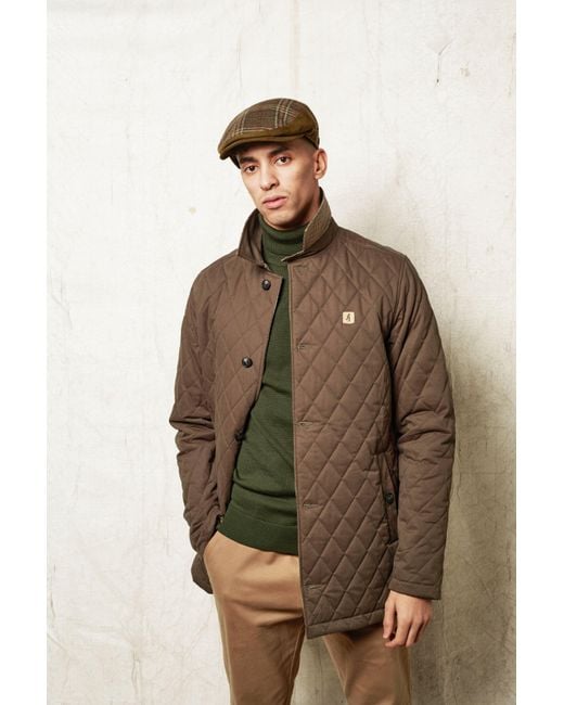 Dasmarca Hats Brown Luis Tweed Checks Italian Flat Cap for men