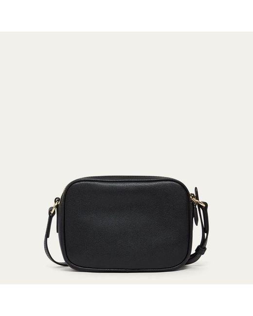 Lulu Guinness Black Leather Cole Crossbody Bag