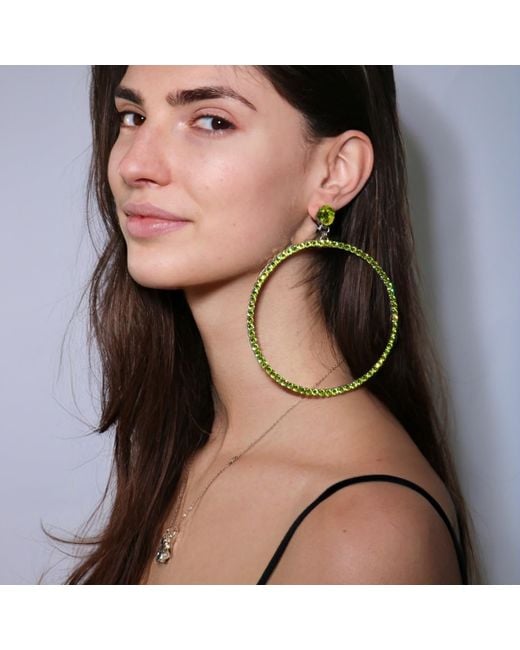 Vicki Sarge Black The Jumbo Hoop Earrings