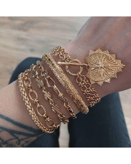 IN CAUDA VENENUM Metallic Freya Bracelet
