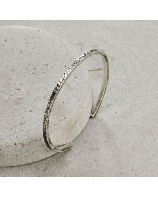 Posh Totty Designs Metallic S Molten Silver Cuff for men