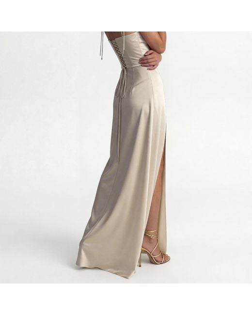 La Musa Natural Neutrals Milk Mermaid Dress