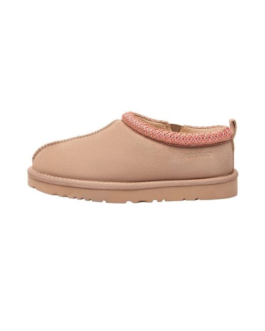 EverAu Australia Pink Wigeon Leather Slippers