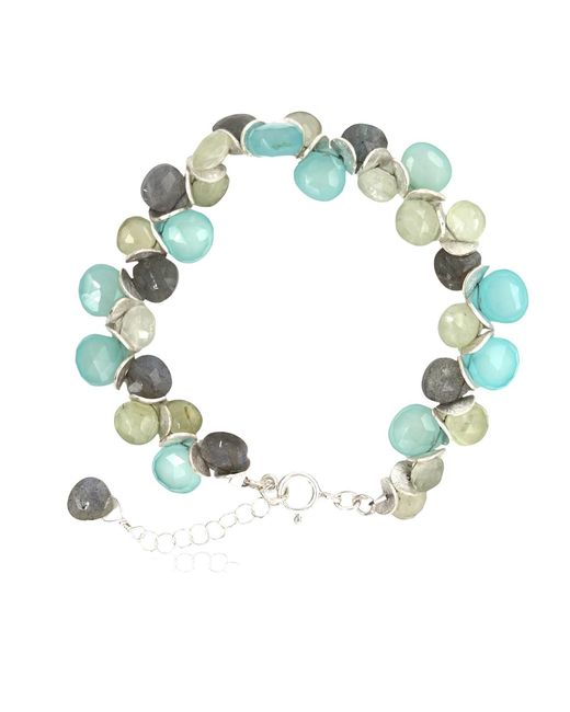 Lori Kaplan Design Blue Signature Sterling Watercolor Bracelet