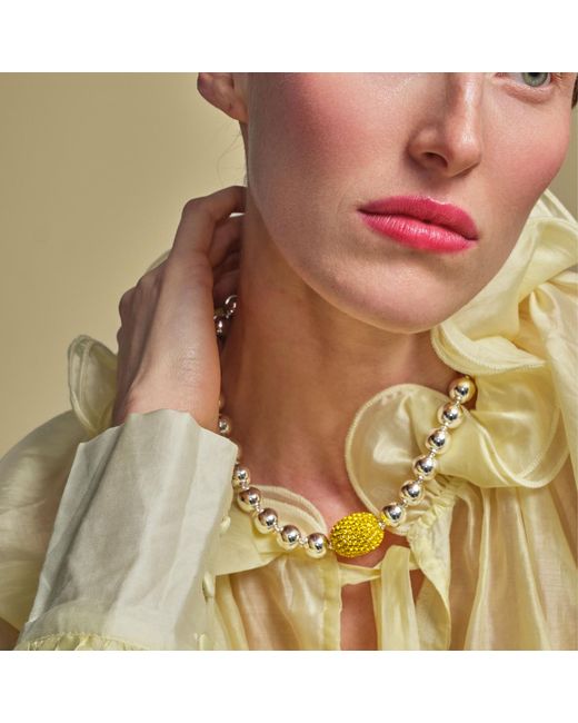 Saule Label Metallic Cassia Necklace