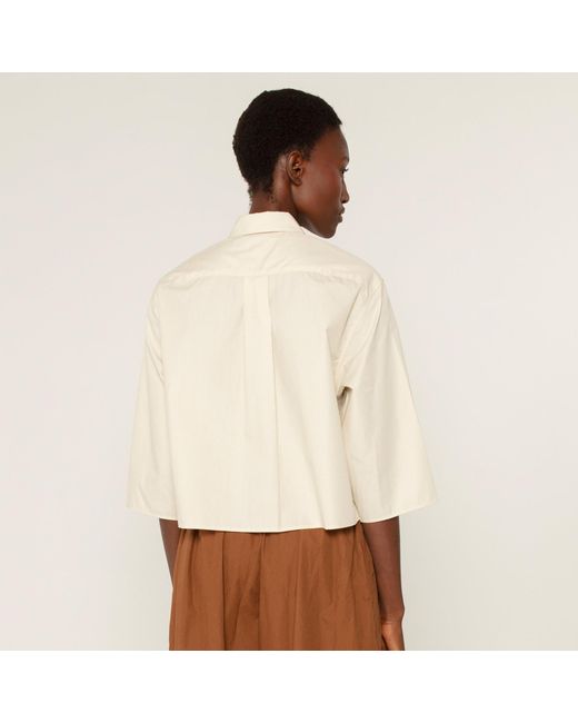 Undertake Studio White Neutrals Wanda Short Shirt