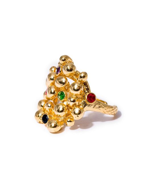Kybele Studio Metallic Gemstone Bouquet Ring