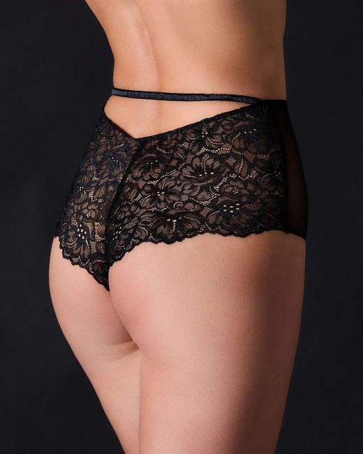 Journelle Gray Lexi High Waist Bikini Noir