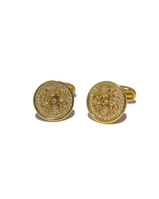 Classicharms Metallic Constantine Regal Round Cufflinks for men