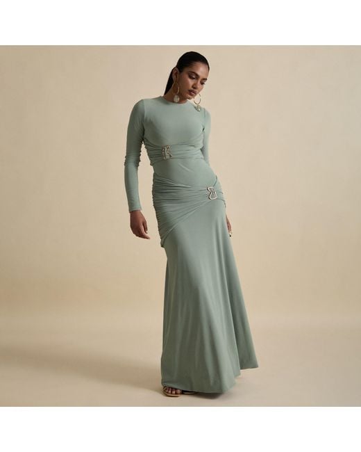 Celestine & Mae Green Jade Maxi Dress