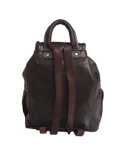 Berber Leather Black The Larache Small Rucksack