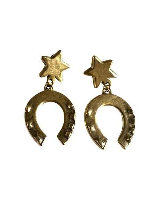 Sccollection Metallic Lucky Horseshoe Earrings