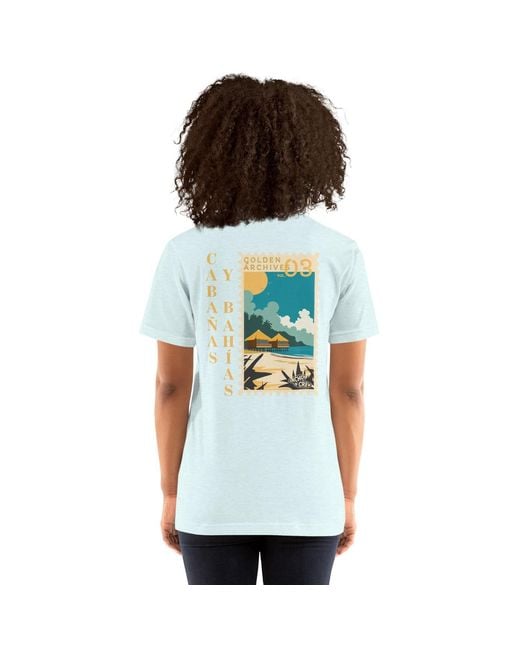 Anchor and Crew Blue Ice Golden Archives Postmark Organic Cotton T-Shirt