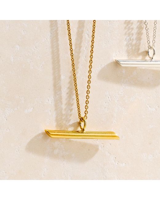 Posh Totty Designs Metallic Plated Flow T-Bar Necklace