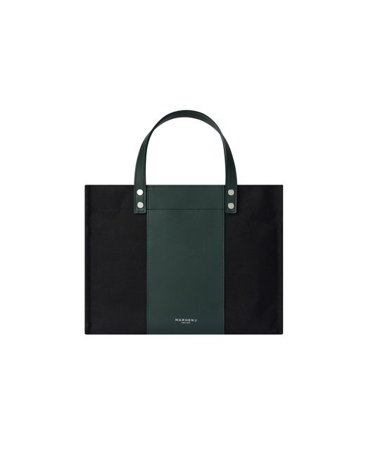 MARHEN.J Black Canvas Tote Bag