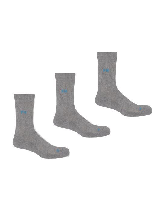 Peper Harow - Made in England White Three Pack Recycled Sport Socks – for men