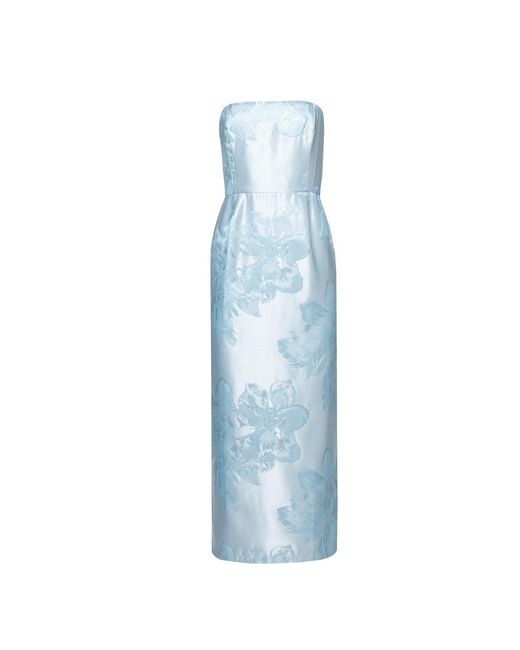 Forever Young the label Blue Eclat Midi Jacquard Dress