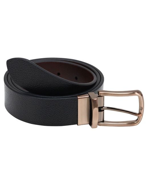 Storm Black Taranis Grain Reversible Belt for men