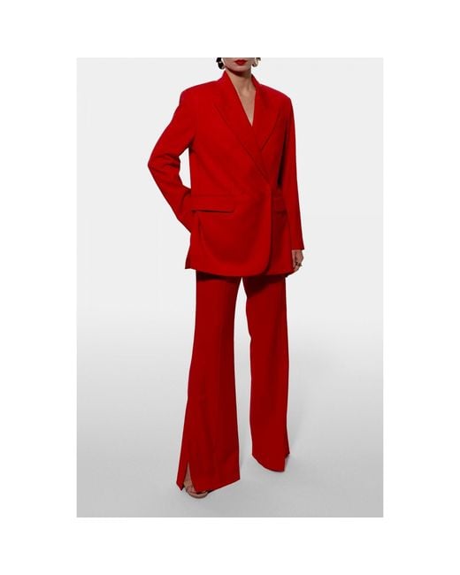 AGGI by HALEWSKI Red Blair Oversized Blazer
