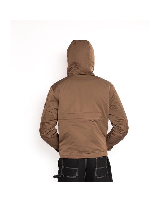 Chic Urban Brown Urban Drift Khaki Zip Hoodie for men