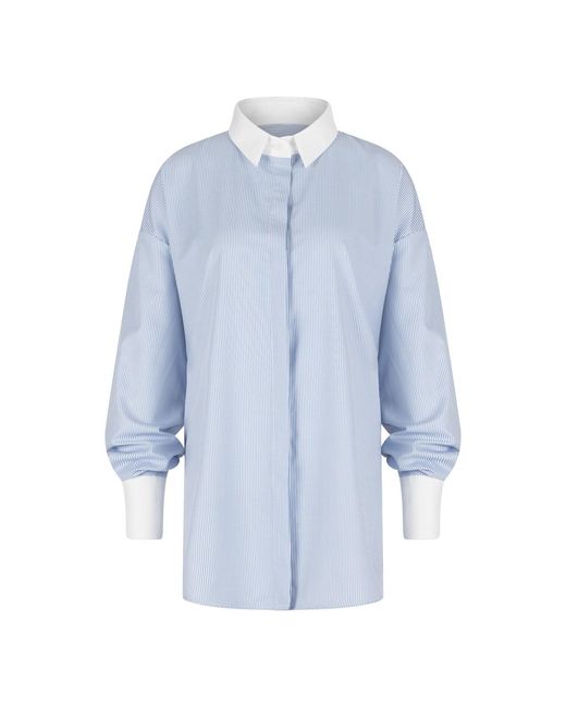 Clothes by Locker Room Blue Striped Color-Block Shirt