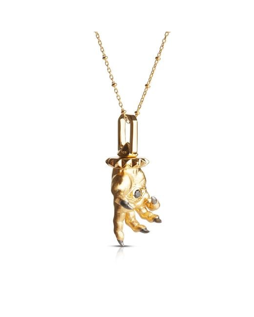 Kasun Metallic Hand Of The Protector Pendant for men