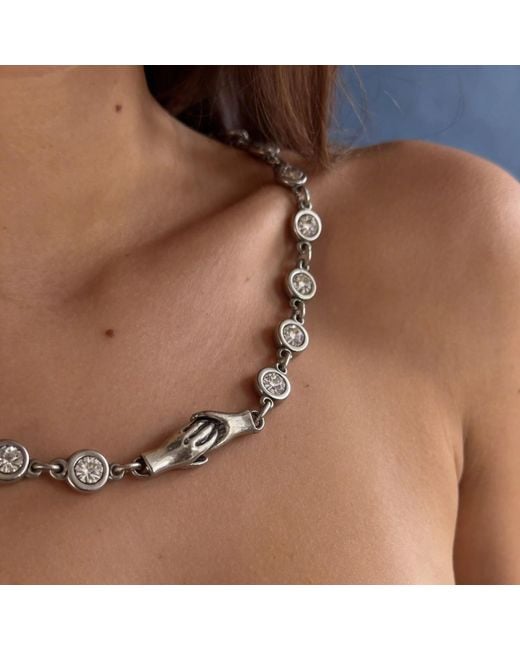 By Virgo Metallic Roxanne Necklace