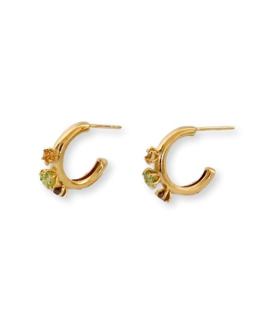 Gem Island Metallic Aura Earrings