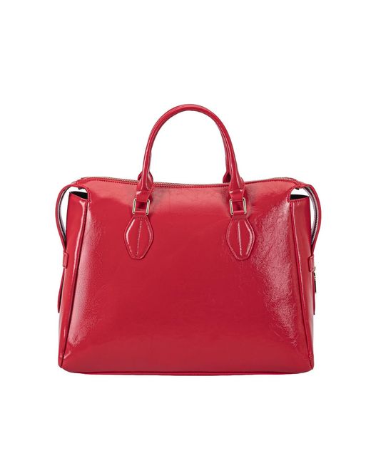 Mkf Collection - J'omor Red Yareli Tote Bag With Mini Bag- Two-Piece Set