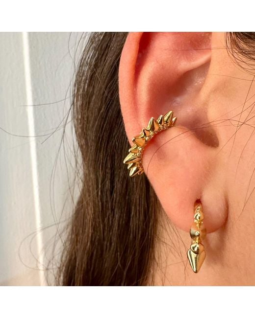 Jagged Halo Jewelry Metallic Jagged Ear Cuff