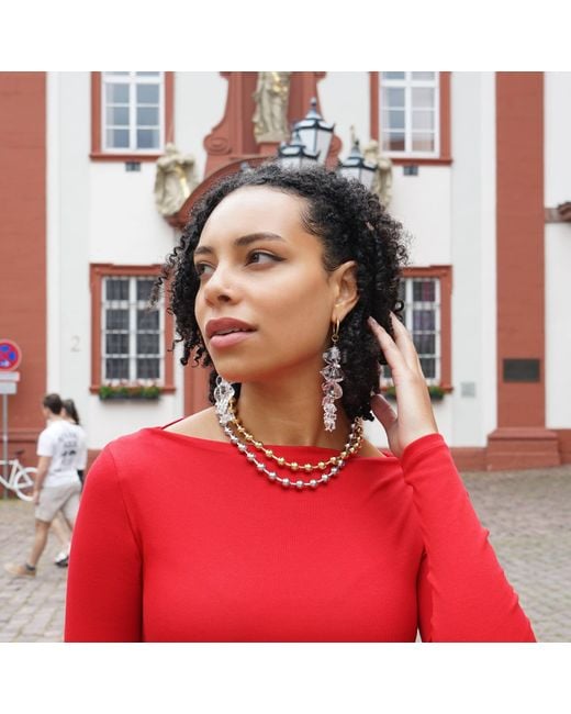 Smilla Brav Metallic Earrings Ice Queen