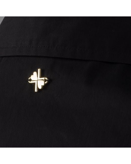 Laines London Black Laines Couture Hand Embellished & Snake Tie Shirt